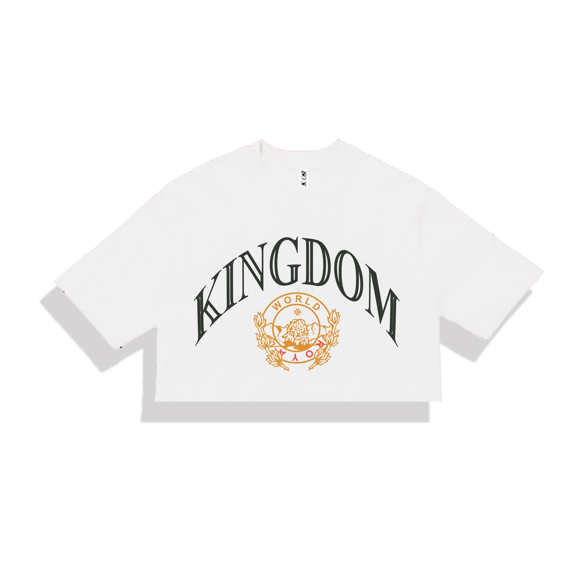 KOR WORLD crop Top White