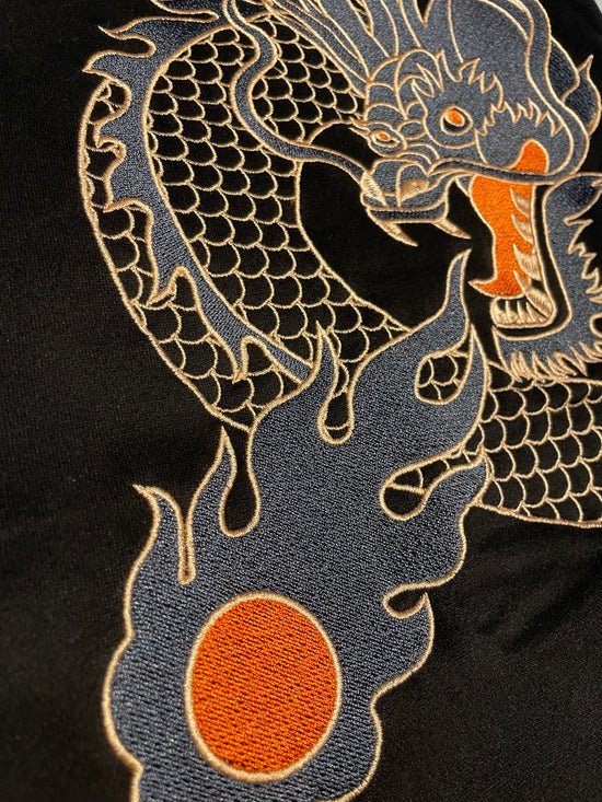 DRAGON EMBROIDERED HOODIE